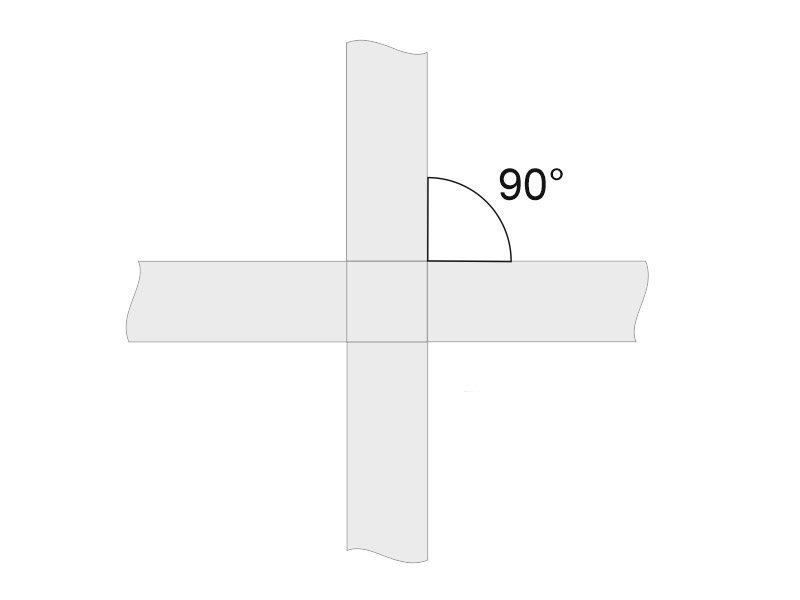 Unión cuadrado 90° blanca para luminaria lineal MOD