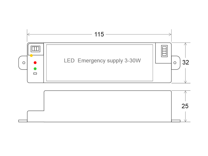 Luz de emergencia LED LUXON