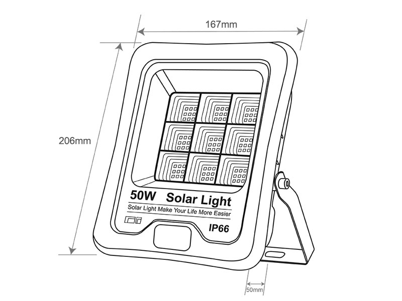 Proyector LED SOLAR KS 50W