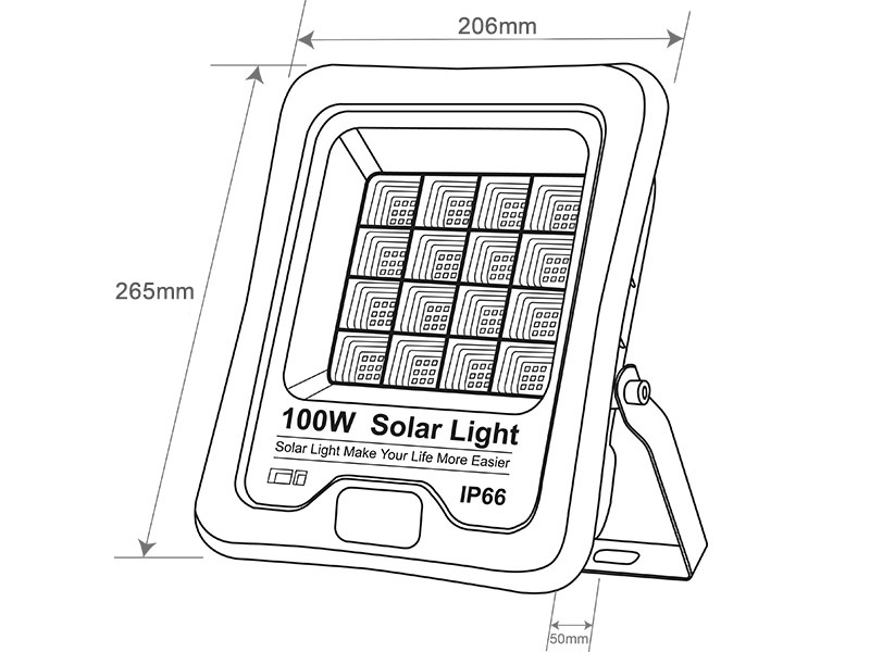 Proyector LED SOLAR KS 100W