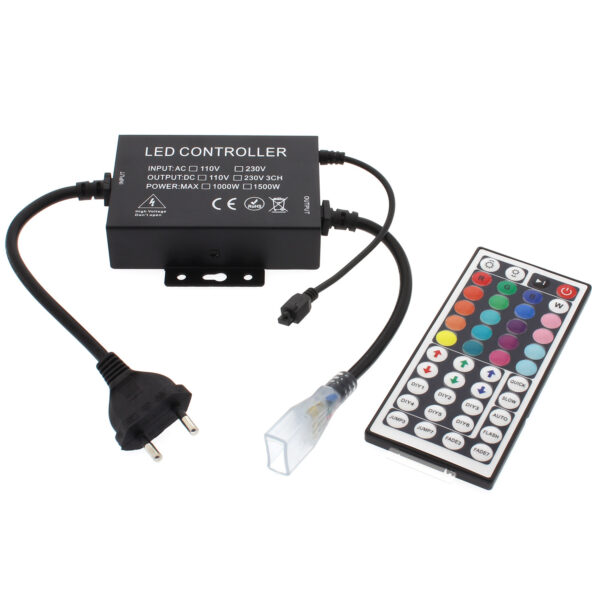 Controlador IR tira led 220V RGB 1500W