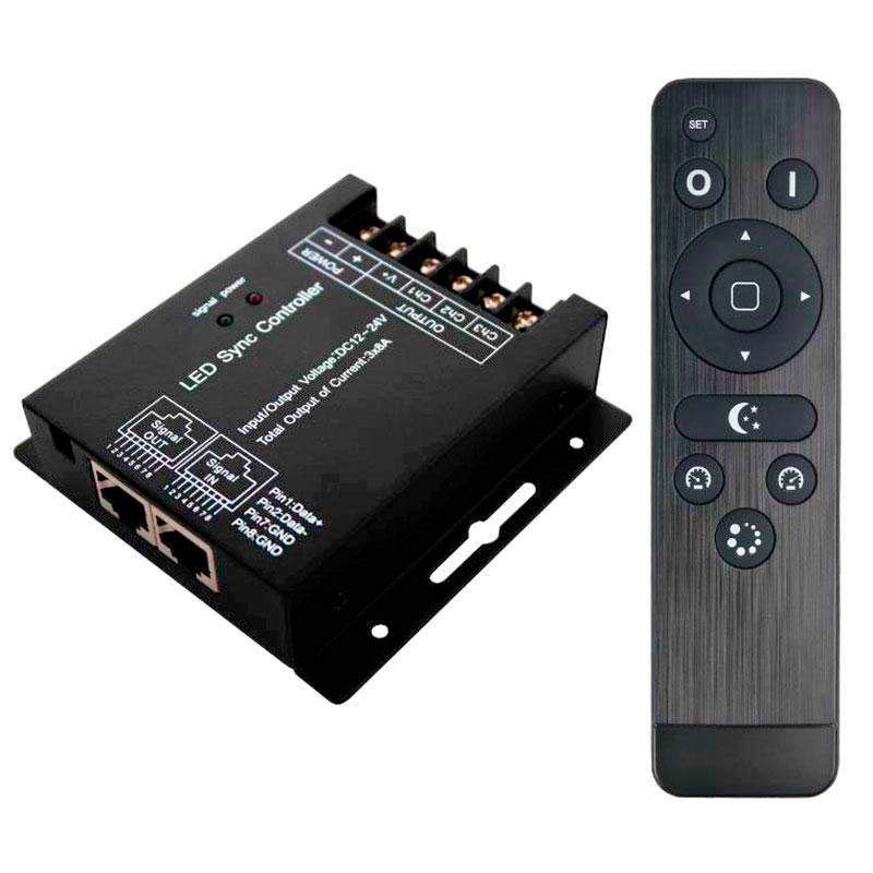 Controlador RGB RF SYNC + mando a distancia