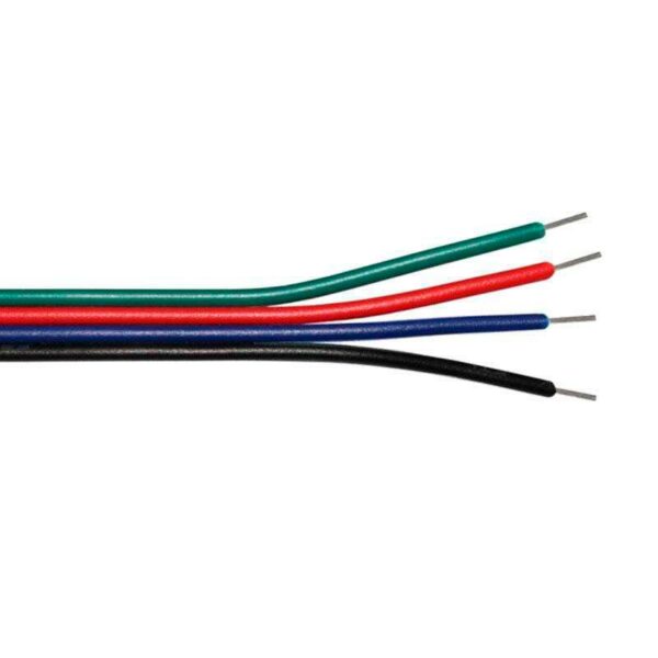 Cable de conexión para tiras LED RGB 1 metro - 4x0