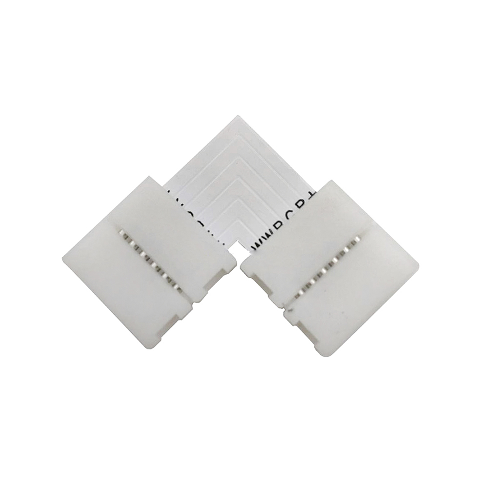 Unión / conector L rígido Pin Click para tiras LED RGB+CCT 6 pin