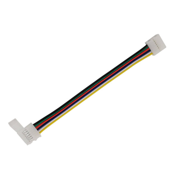 Cable de conexión rápida 2 extremos para tira LED RGB+CCT (6 Pin) 15cm