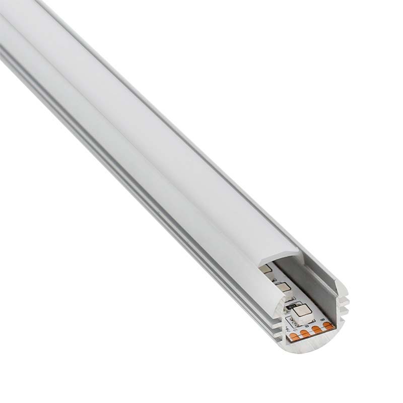 Perfil aluminio ROUND para tiras LED