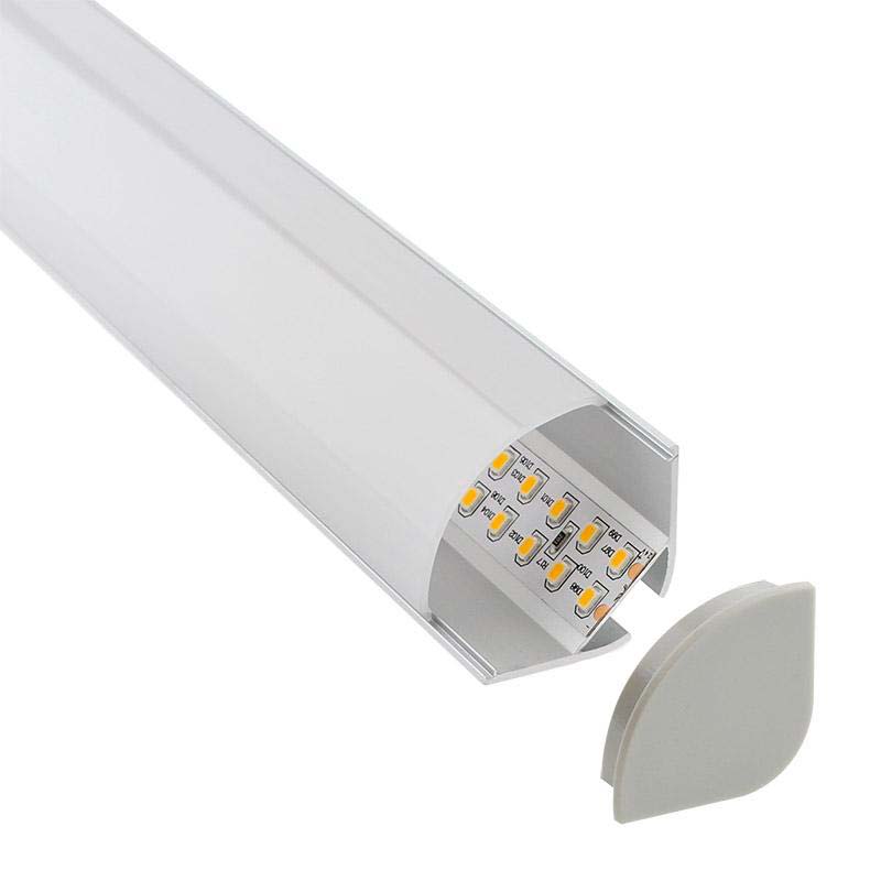 KIT Perfil aluminio KORK para tiras LED