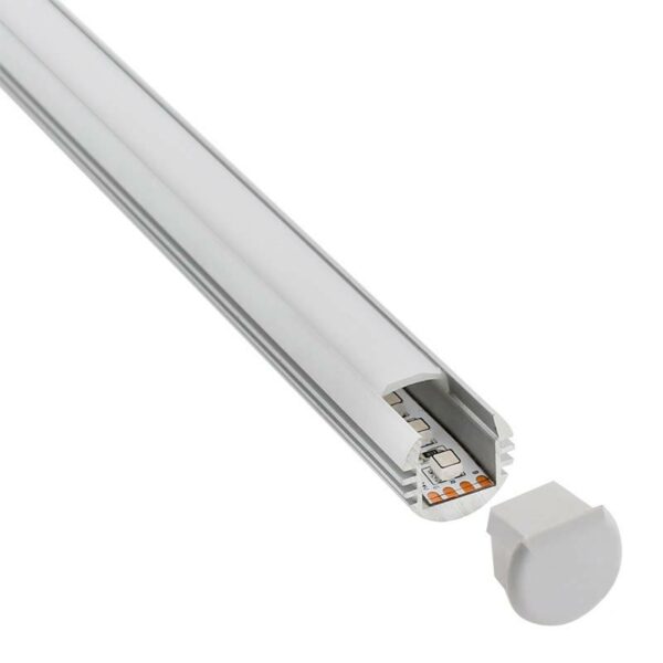 KIT - Perfil aluminio ROUND para tiras LED