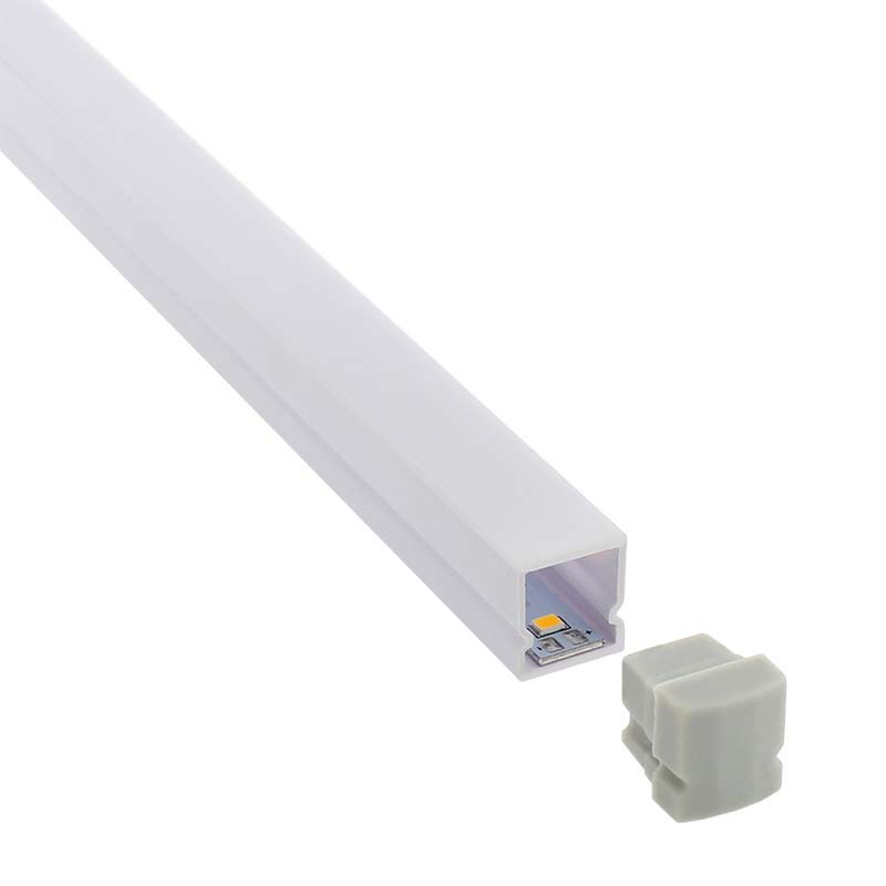 KIT - Perfil plástico CUB IP68 para tiras LED
