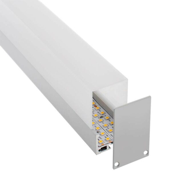 KIT - Perfil aluminio MASAT para tiras LED