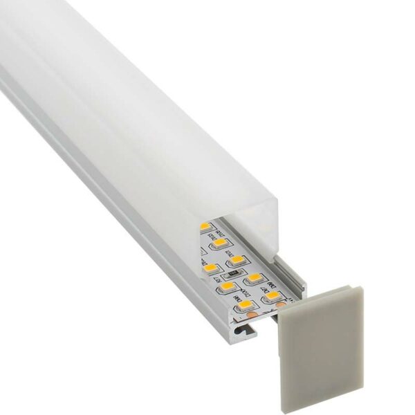 KIT - Perfil aluminio ALKAL SUSPEND 27mm para tiras LED