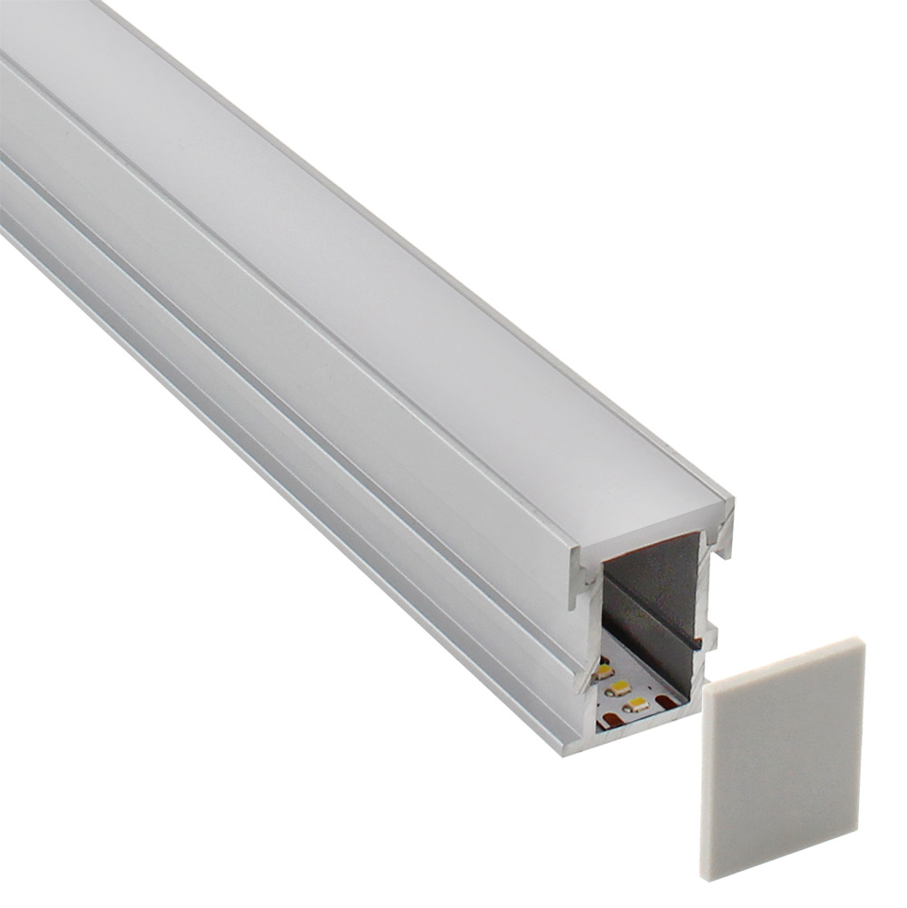 KIT - Perfil aluminio FOOT STEP para tiras LED
