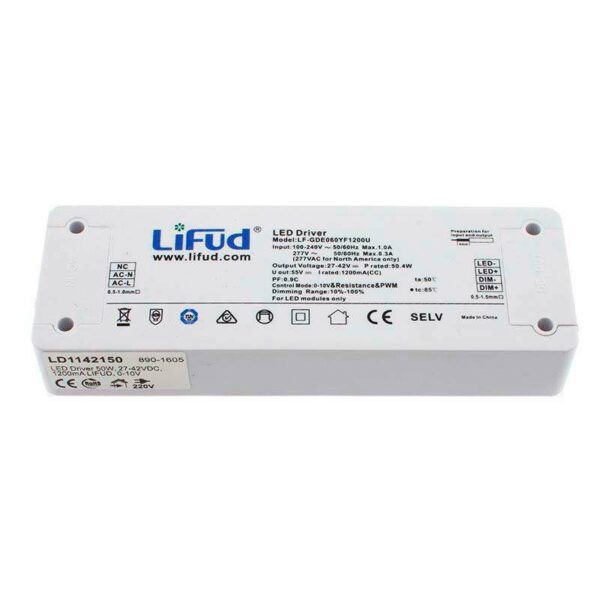 LED Driver LIFUD DC27-42V/50W/1200mA