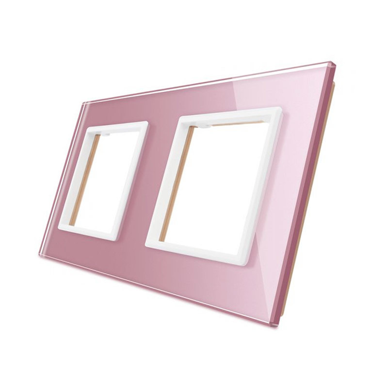 Frontal cristal rosa 2x huecos