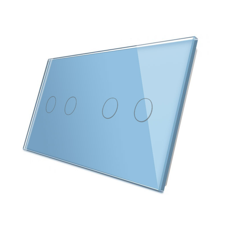 Frontal 2x cristal azul