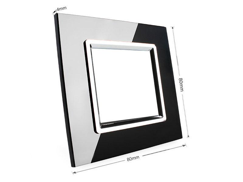 Frontal 1x cristal negro