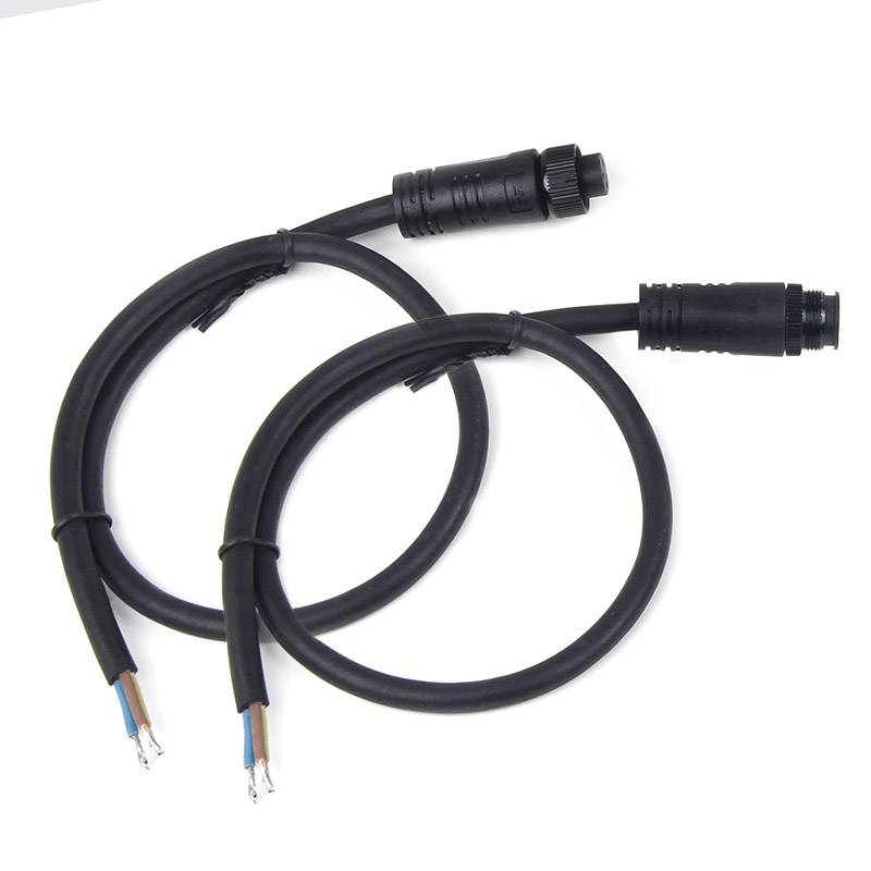 Set de Cables con Conector Macho + Hembra 2 cables IP68