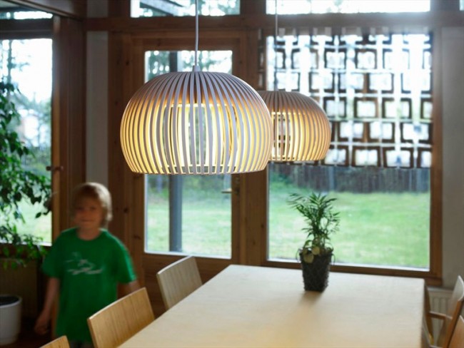 GLOBO Lámpara de madera Ø330mm
