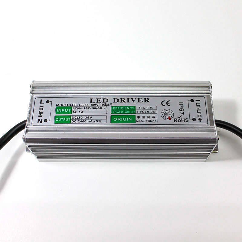 LED Driver DC30-36V/80W/2400mA