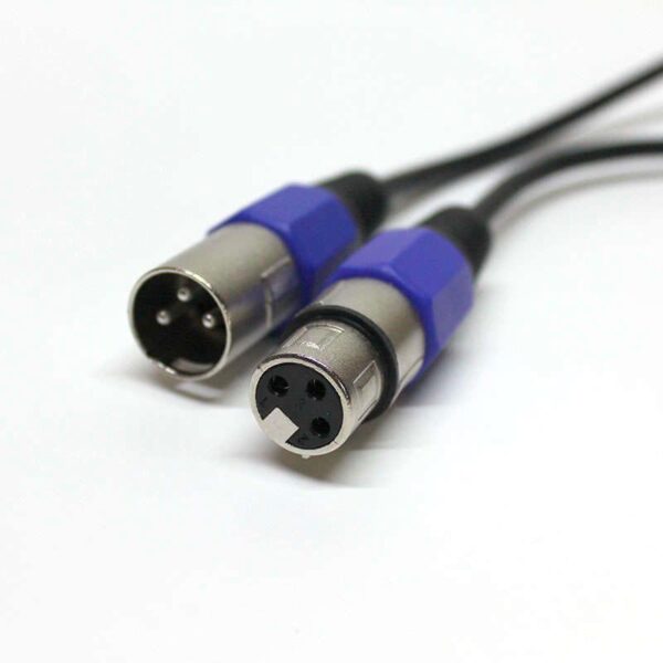 Cable DMX 1 m con conectores 3pin