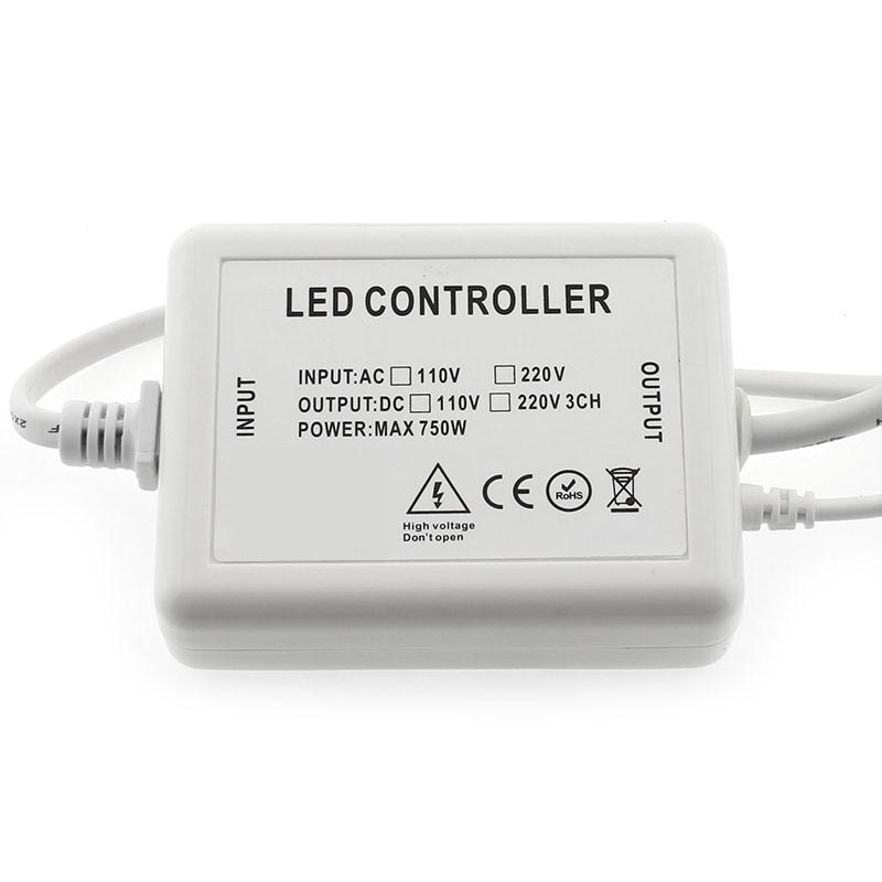 Controlador IR tira led 220V RGB 750W