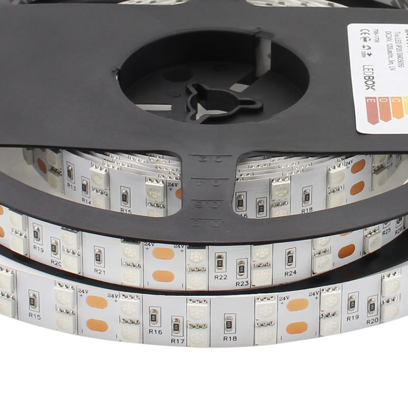 Tira LED RGB EPISTAR SMD5050, DC24V, 20 metros (60Led/m), 120W, IP20 - INCO  Ingenieros - Canarias