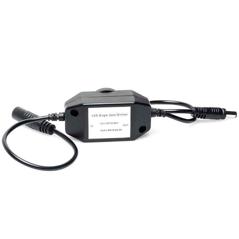 Controlador para tira LED monocolor Dimmer negro