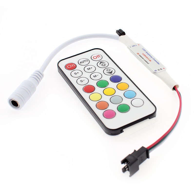Controlador SP103 IR para tira LED IC Digital + mando