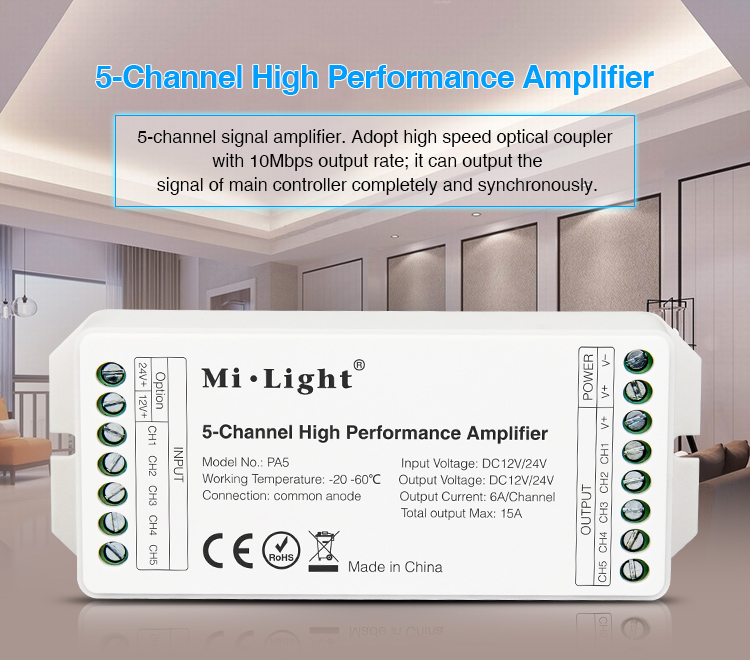 Amplificador 5 canales