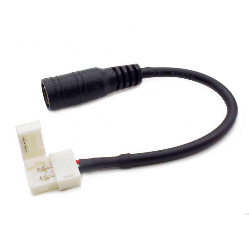 Cable conexión Jack Hembra con conector 2 Pin para tira led 10mm