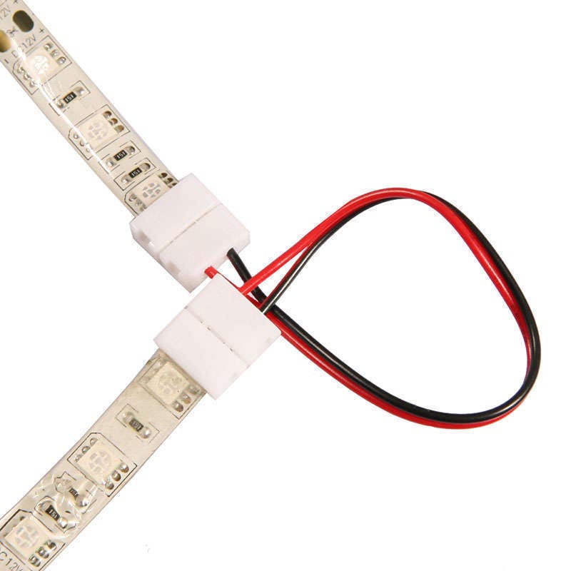 Cable conexión 2 tiras led monocolor 2 Pin de 8mm