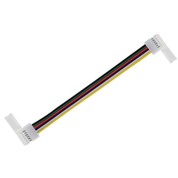 Cable de conexión rápida 2 extremos para tira LED RGB+CCT (6 Pin) 15cm