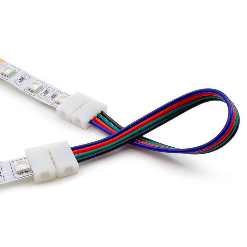 Cable de conexión directa doble para tira LED RGB (4 Pin) 10mm