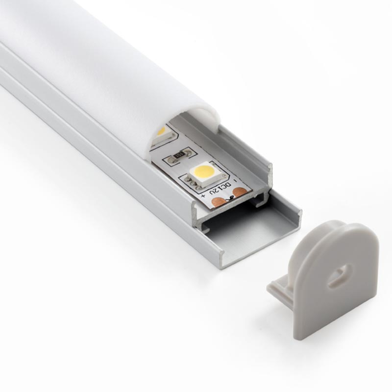 Perfil aluminio STUV para tiras LED