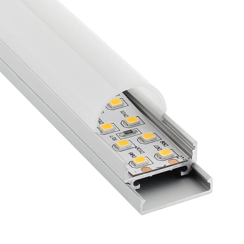 Perfil aluminio STUV para tiras LED