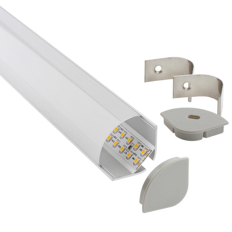 KIT Perfil aluminio KORK para tiras LED