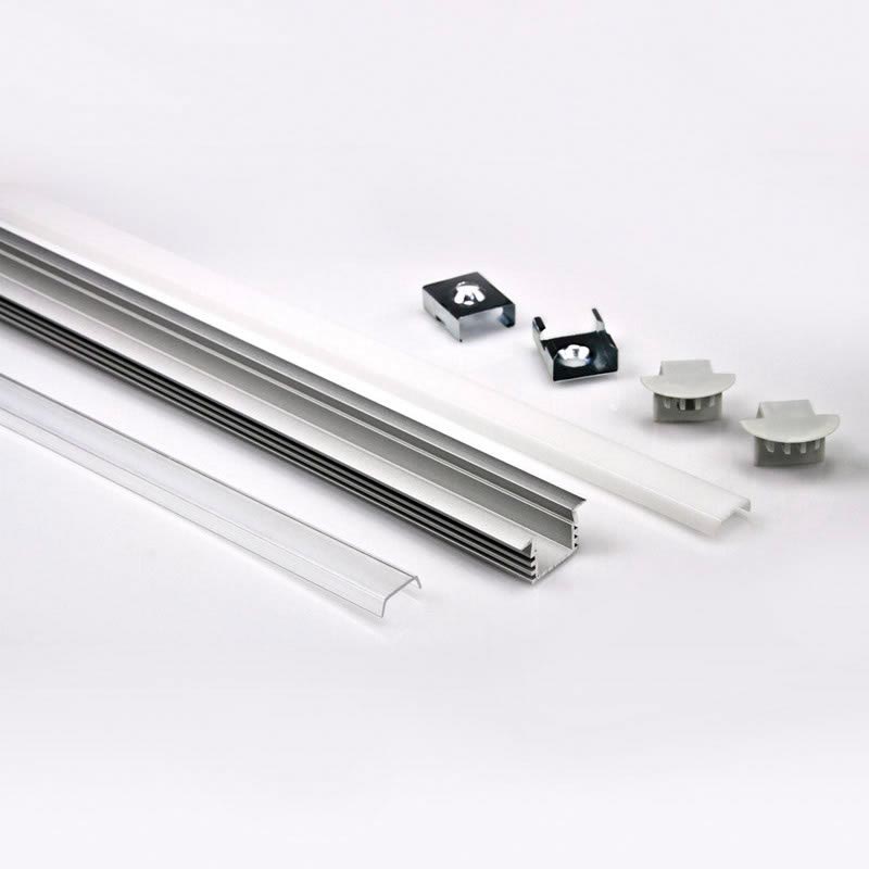KIT - Perfil aluminio RIDA para tiras LED