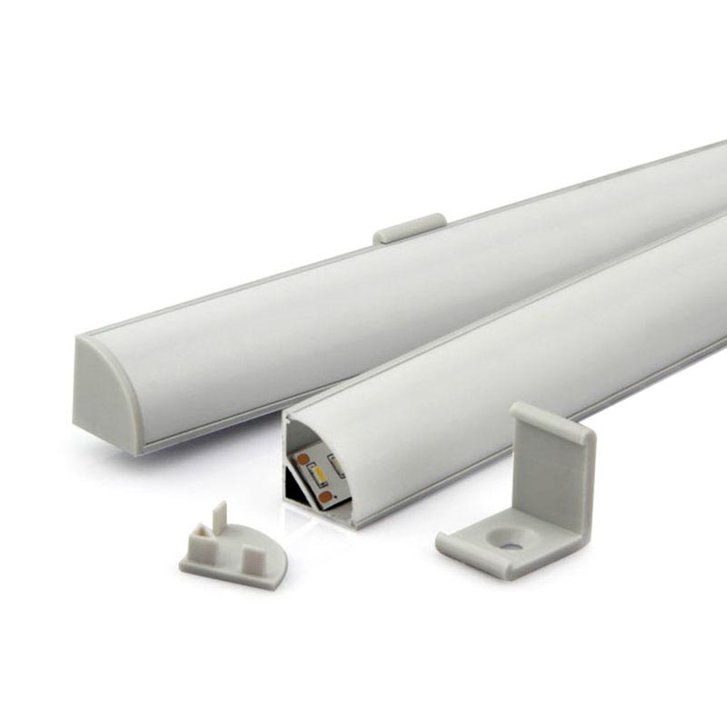 KIT - Perfil aluminio KORK-mini para tiras LED