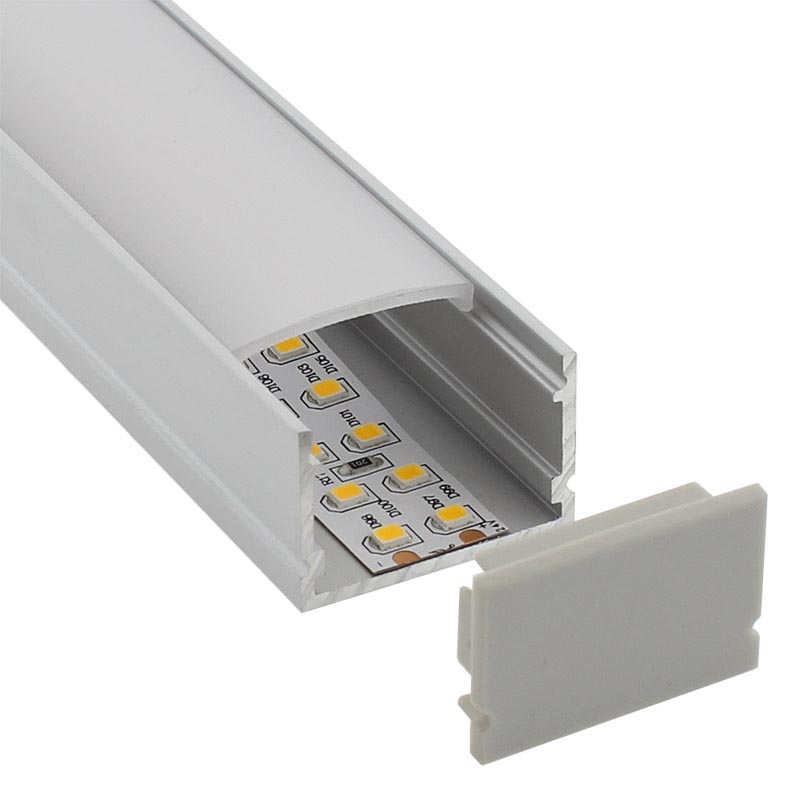 KIT - Perfil aluminio FAT para tiras LED