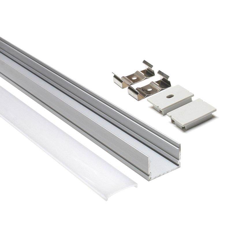 KIT - Perfil aluminio FAT para tiras LED