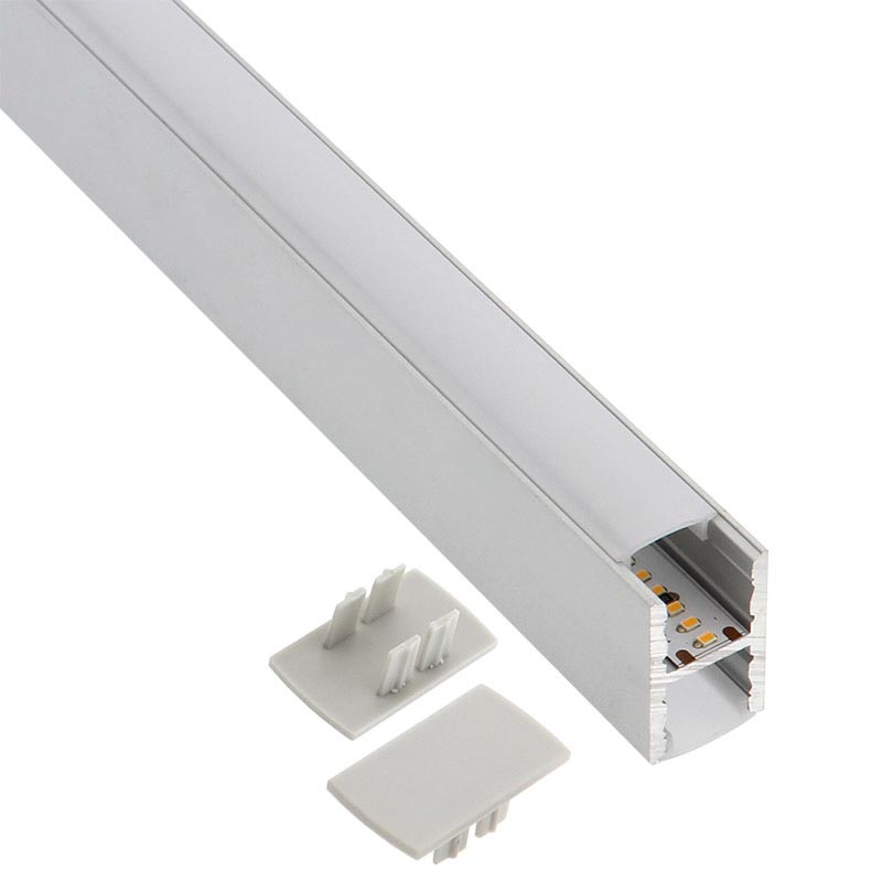 KIT - Perfil aluminio KEN para tiras LED