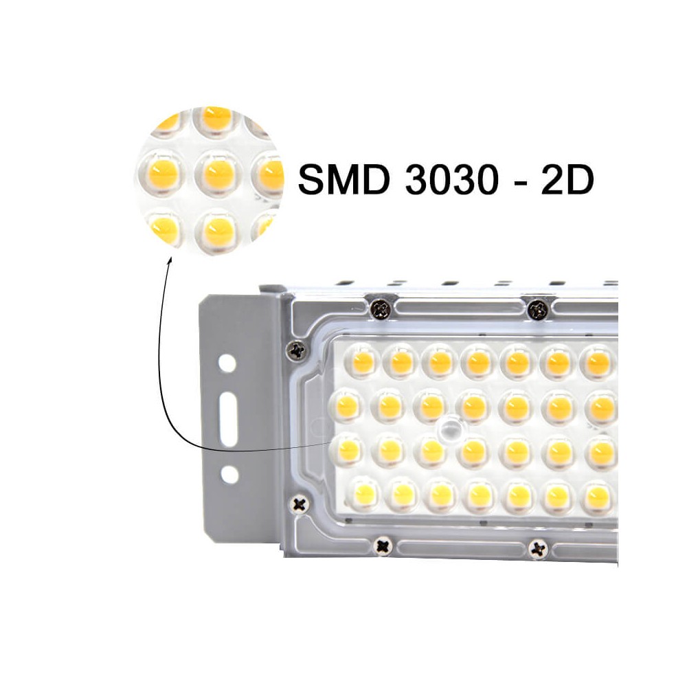Módulo LED 50W LUMILEDS 186Lm/W 136°x78°