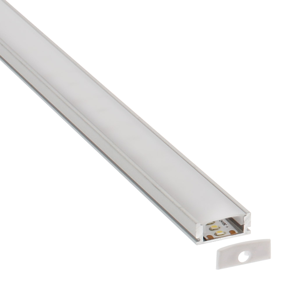 KIT - Perfil aluminio LOX para tiras LED