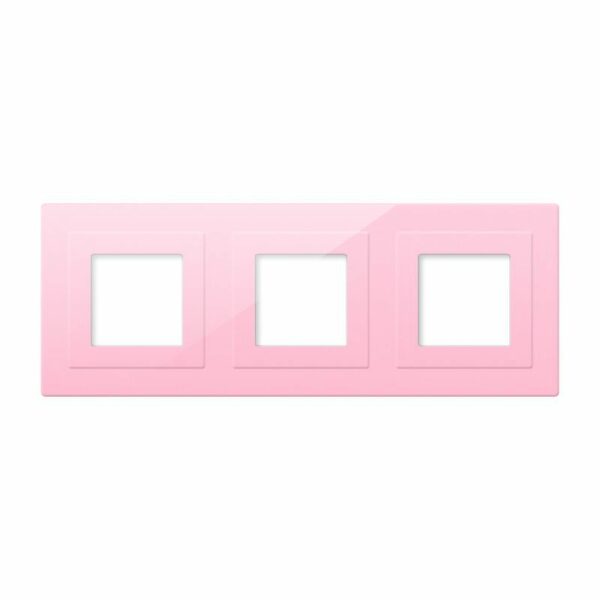 Frontal cristal rosa 3x huecos
