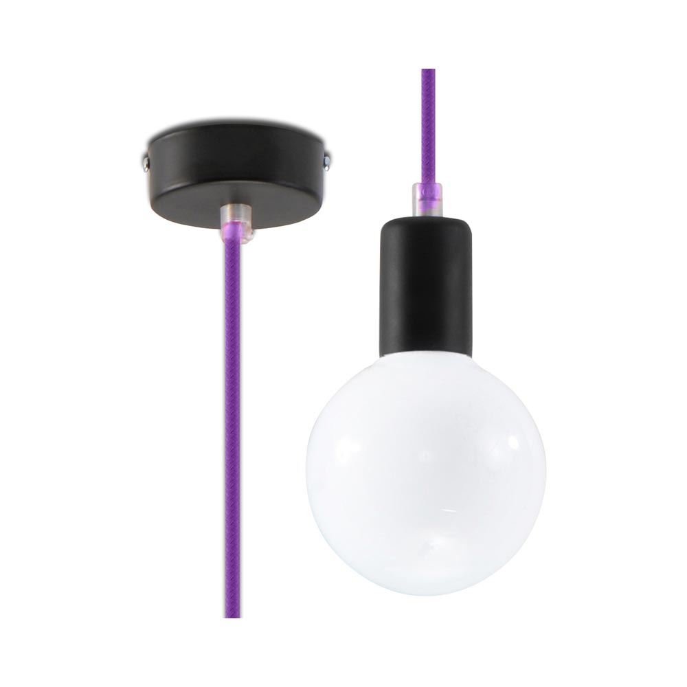 Lámpara de techo EDISON violet
