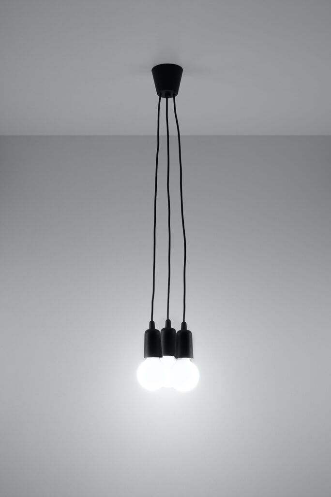 Lámpara de techo DIEGO 3 negro