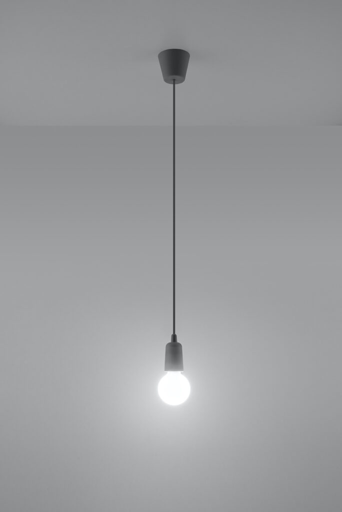 Lámpara de techo DIEGO 1 gris