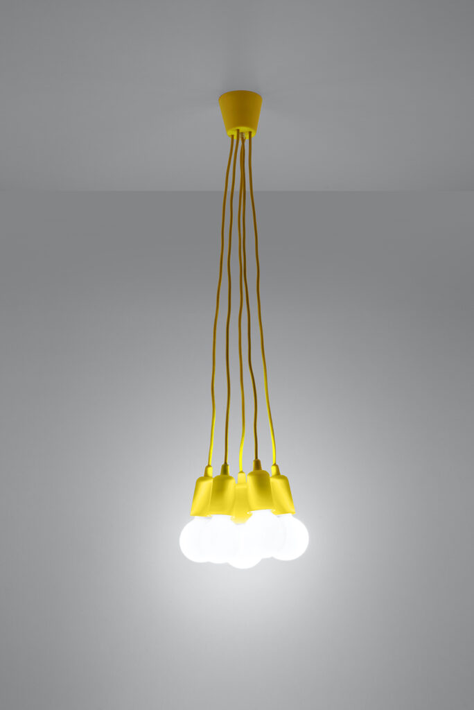 Lámpara de techo DIEGO 5 amarillo