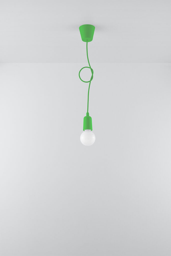 Lámpara de techo DIEGO 1 verde