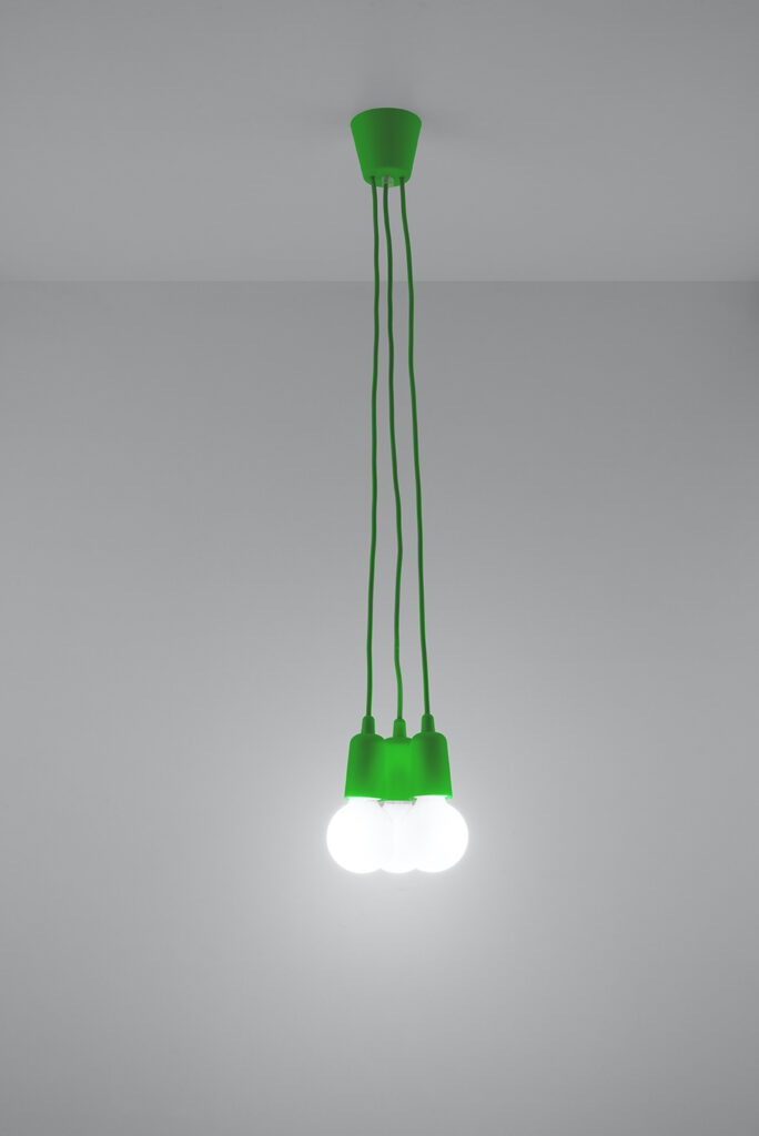 Lámpara de techo DIEGO 3 verde